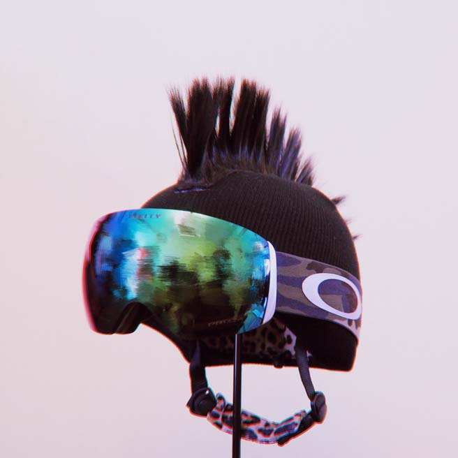 Mohawk Helmet Cover Funny Ski Gear Mohican Style Snowboard Helmet Cover (9)