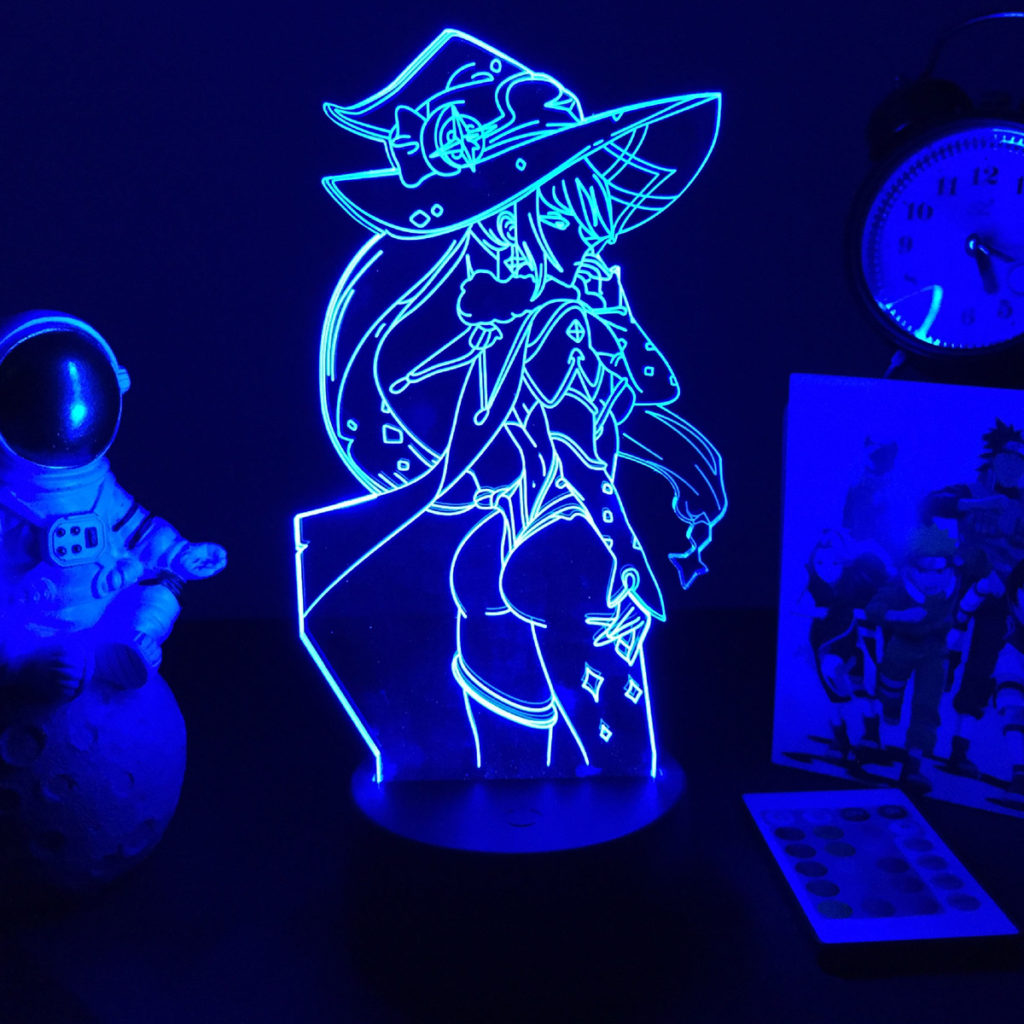 Mona Gesnhin Impact Night Light Genshin LED Desktop Lamp Genshin Gifts (2)