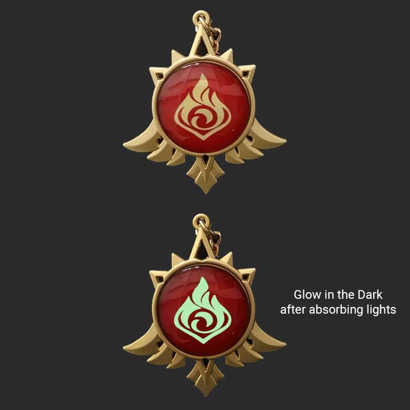 Genshin Impact Snezhnaya Vision Keychain