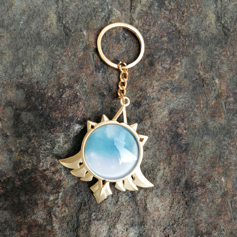 Mondstadt Vision Keychain Genshin Impact Gifts Genshin Elements (5)