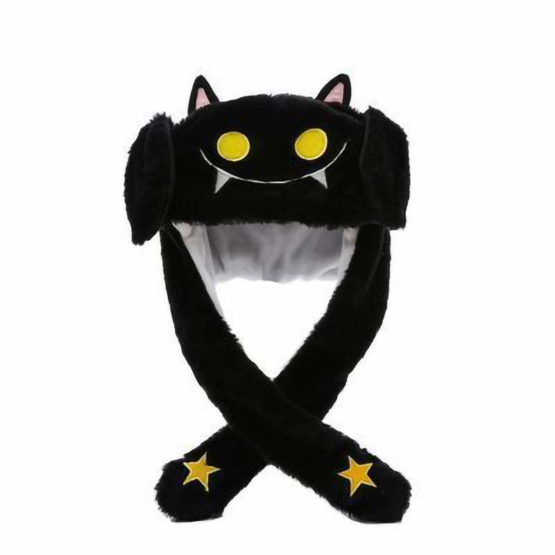 Moving Ears Hat Halloween Plush Hat Cute Spooky Headwear (2)