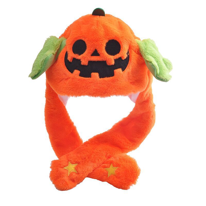 Moving Ears Hat Halloween Plush Hat Cute Spooky Headwear (4)