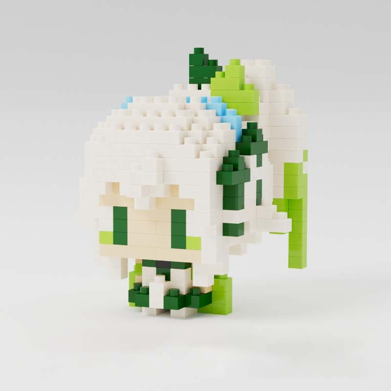 Nahida Chibi Genshin Impact Figure DIY Building Blocks Genshin Impact Desk Decor (9)