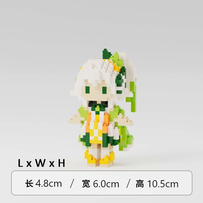 Nahida Genshin Impact Toy Figure Mini Building Blocks Dendro Archon Genshin Impact Merch (21)