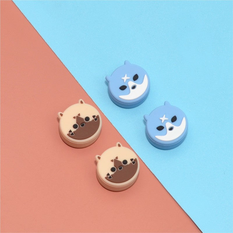 Ninja Cats & Dogs Switch OLED Thumb Grips Caps Cool Switch Joystick Caps (2)