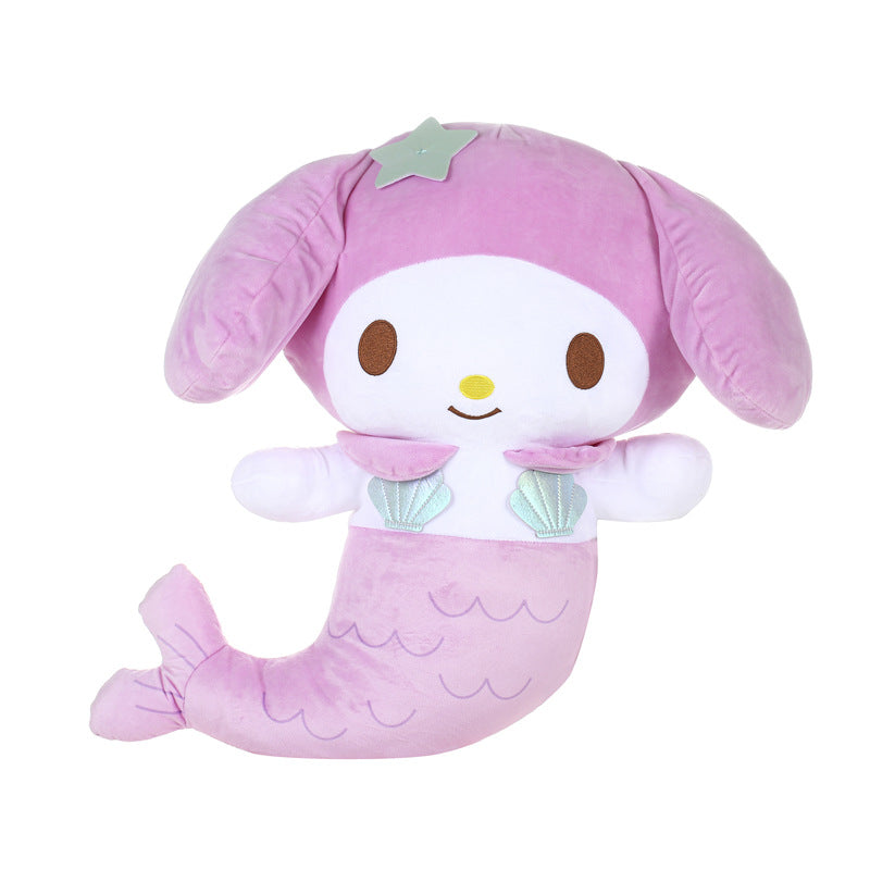 Official 19in Sanrio Plush Toys Kuromi Mermaid Plushie Hello Kitty Melody Stuffed Animals (9)