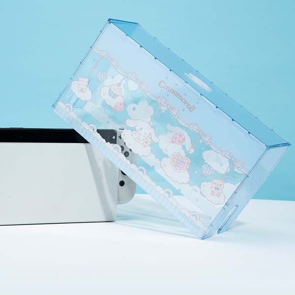 Cinnamoroll Switch OLED Dust Cover protects and displays