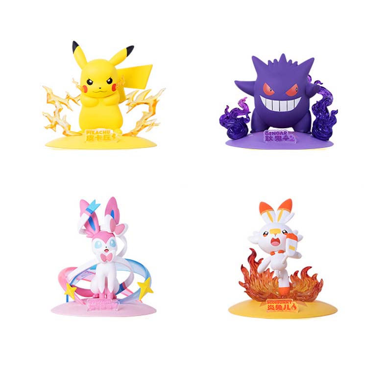 Official Pokemon PVC Desktop Decor Figures