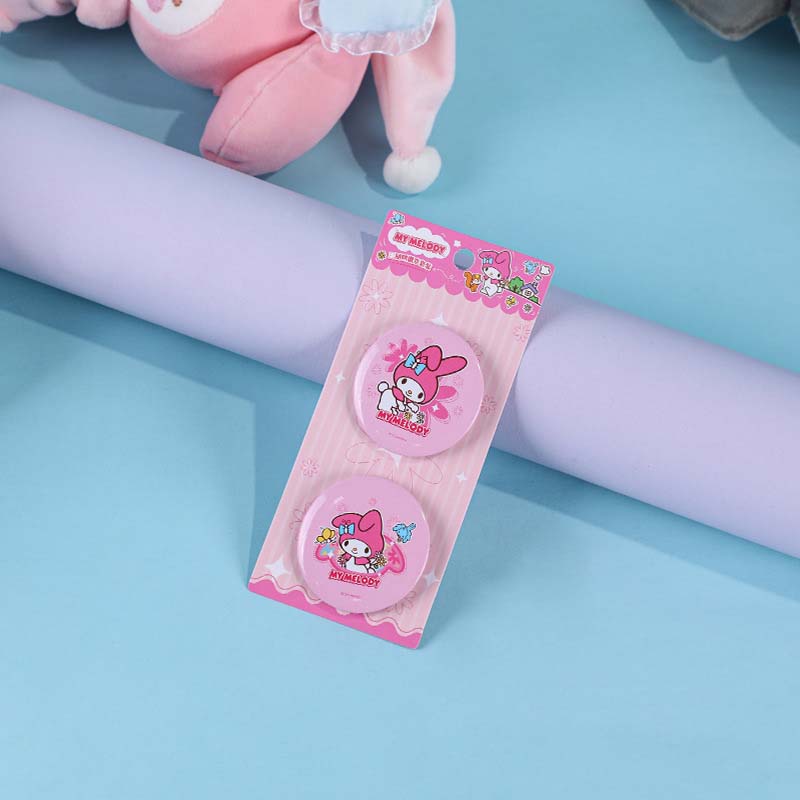 Official Sanrio Badge Pin Set Cute Sanrio Button Badges (8)