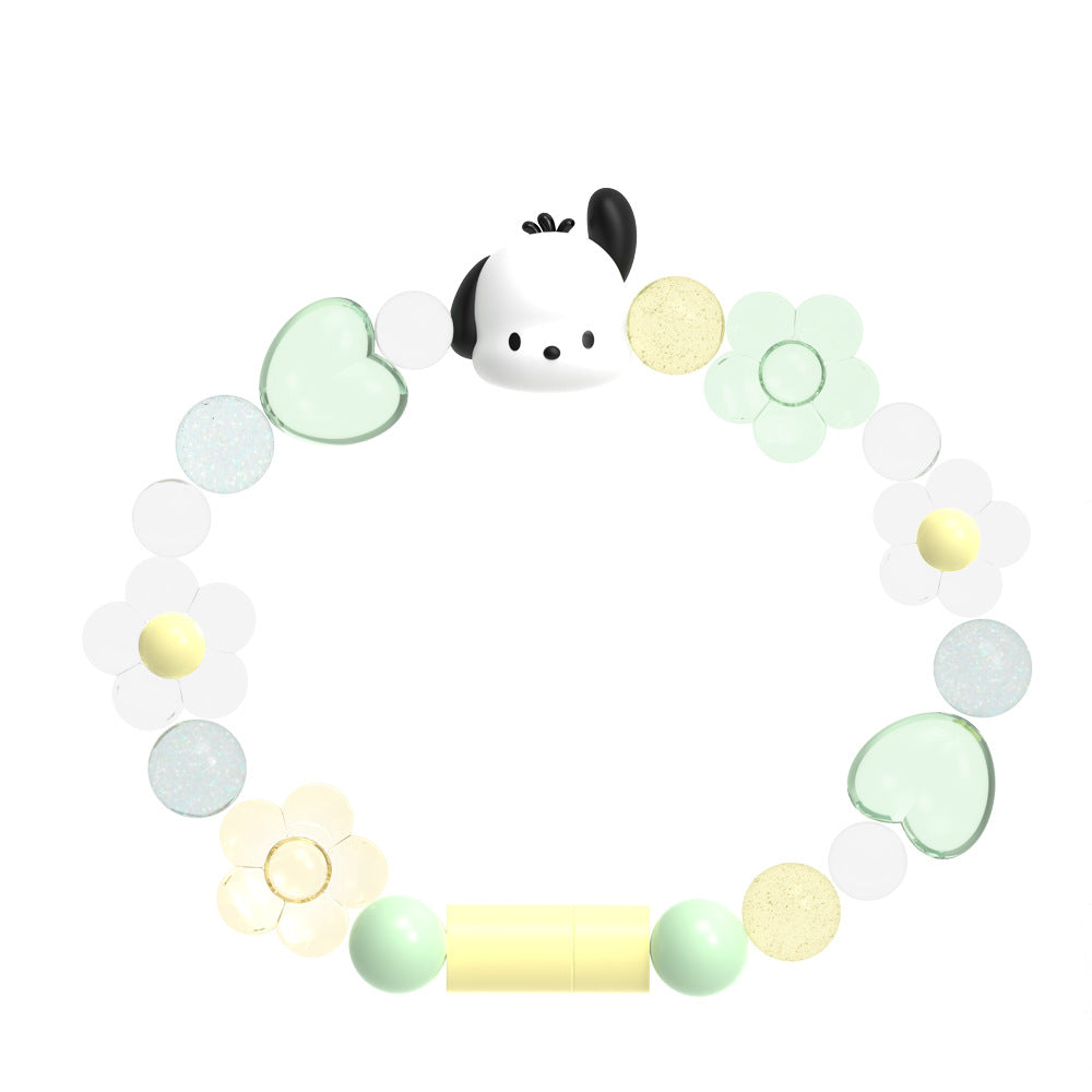 Official Sanrio Bracelets USB Cable Pochacco Bracelet Pochacco LightningType C Charging Cable (16)