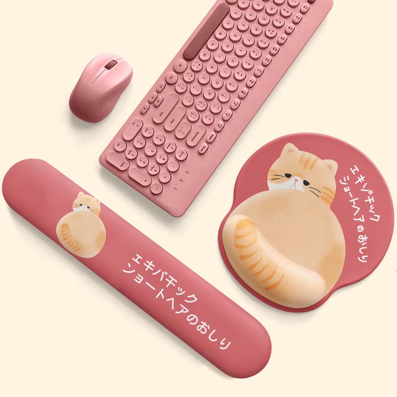 Kawaii Animal Mouse Pad with Wrist Rest