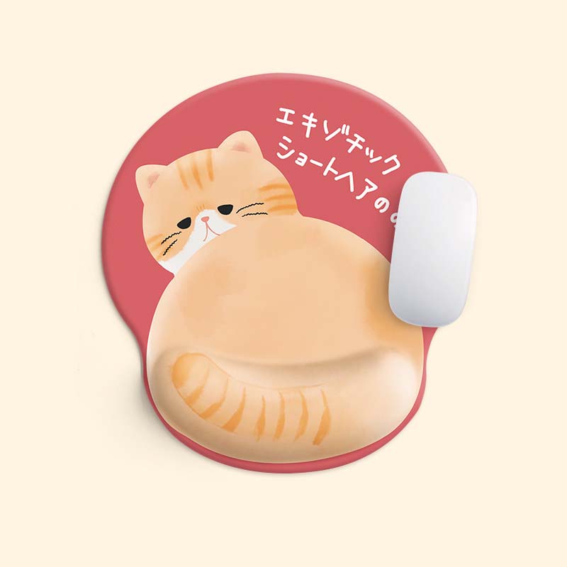 Kawaii Animal Mouse Pad with Wrist Rest