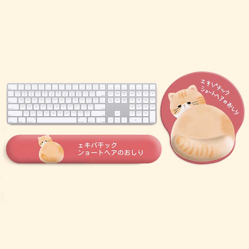 Kawaii Animal Mouse Pad with Wrist Rest