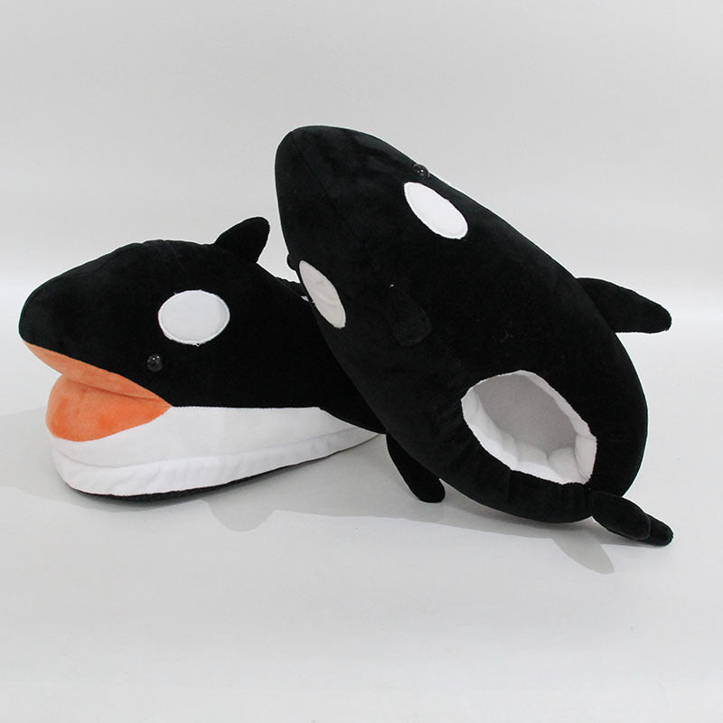 Plush Orca Slippers: Ultimate Comfort and Cuteness