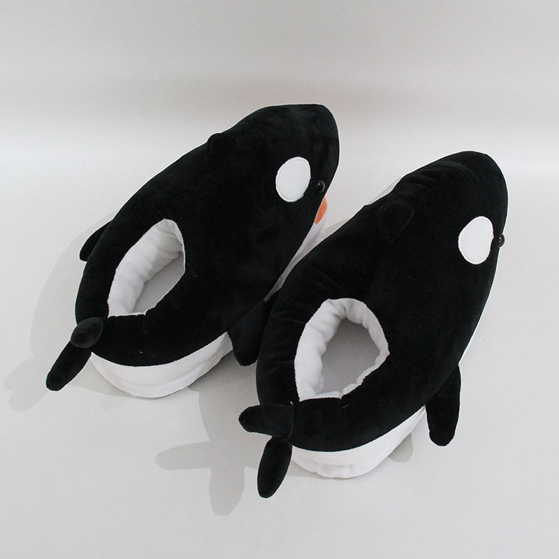Plush Orca Slippers: Ultimate Comfort and Cuteness