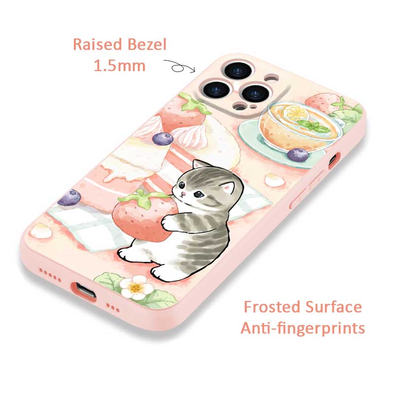 Pastel Cat iPhone Cases with Protection