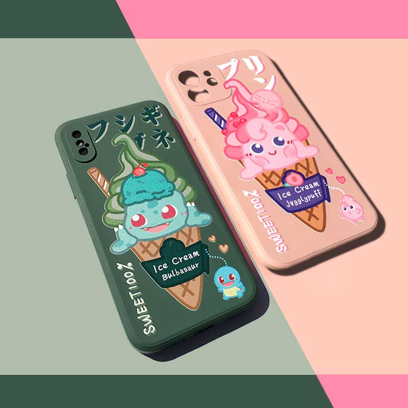 Pastel Color Pokemon iPhone Case Kawaii Pokemon Art Gift for Pokemon Lovers iPhone 12 11 Pro Max XS XR (4)