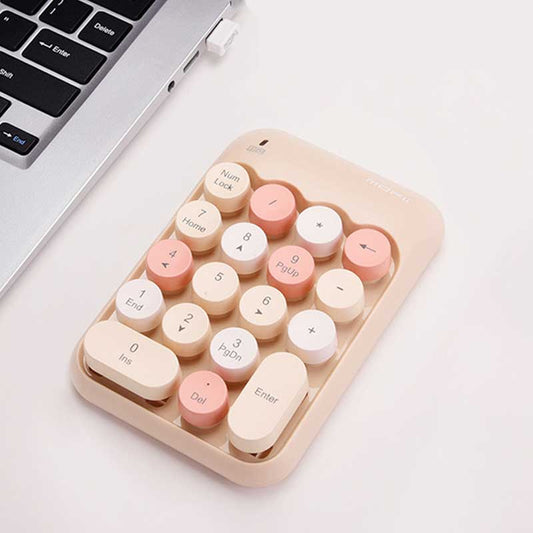 Pastel Cute Wireless Numeric Keypad USB Mini Number Keyboard Kawaii Desk Decor (2)