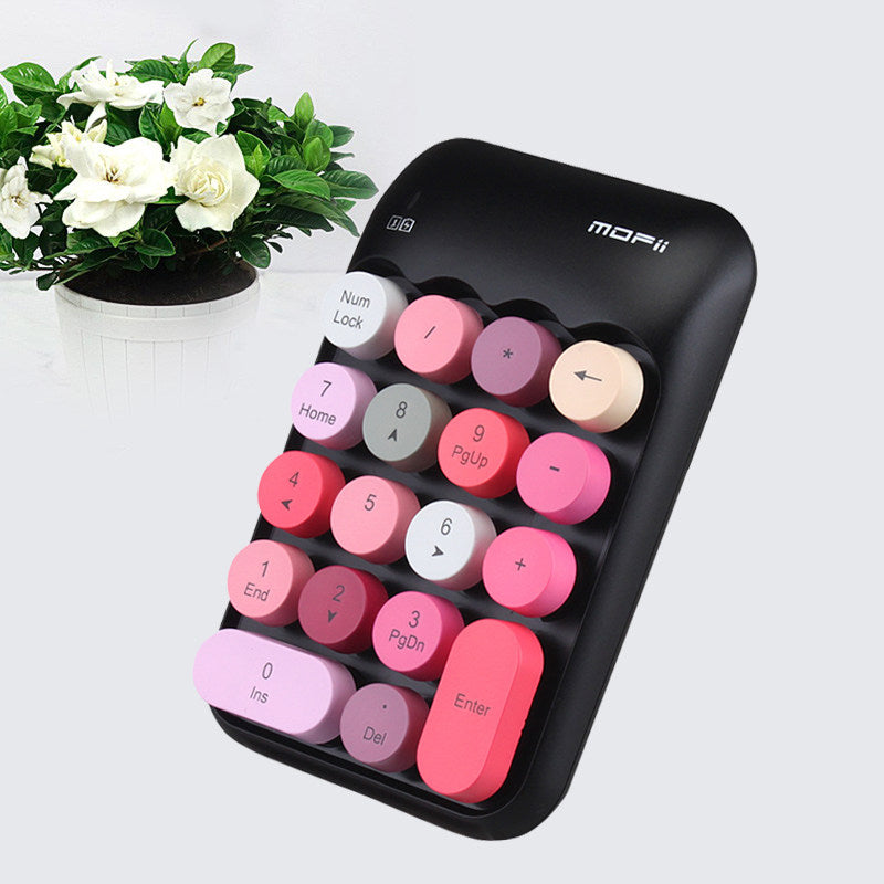 Pastel Cute Wireless Numeric Keypad USB Mini Number Keyboard Kawaii Desk Decor (4)