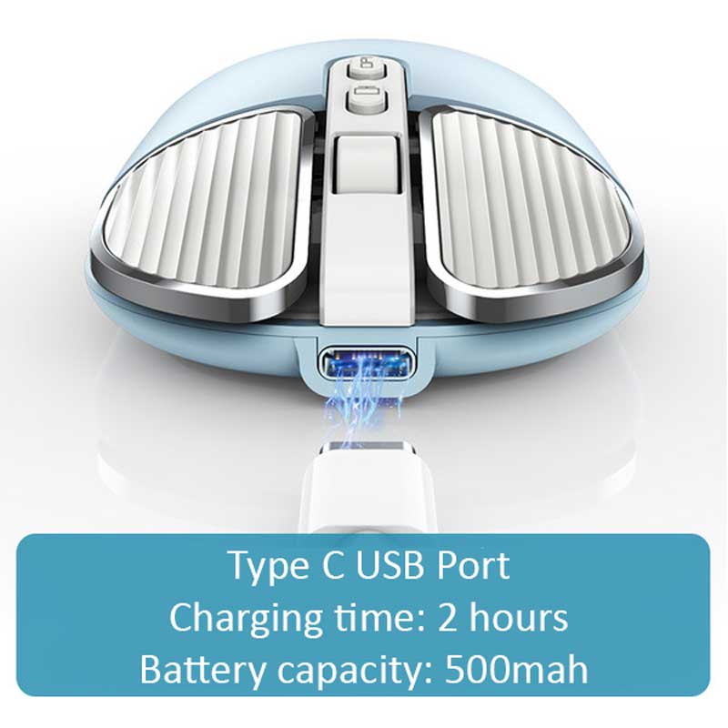 Rechargeable Bluetooth Wireless Mouse - 2400 DPI