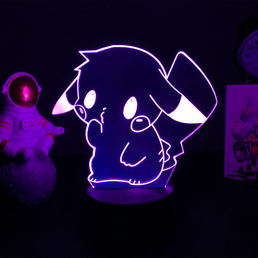Pikachu LED Light Pokemon Night Light 16 Color Changing Desk Lamp (5)