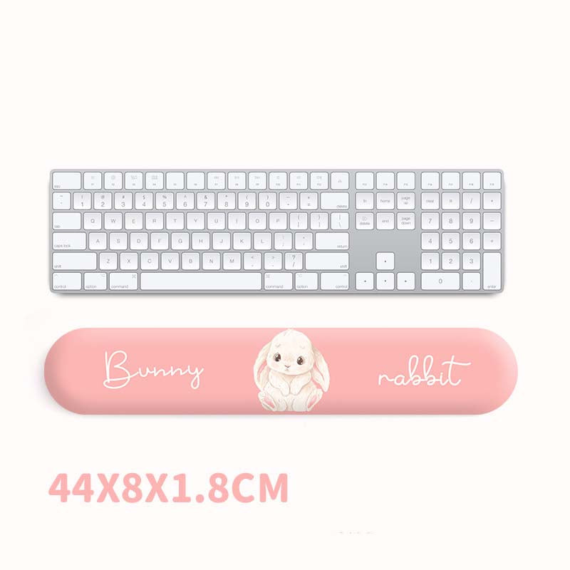Bunny Mouse Pad & Keyboard Wrist Rest