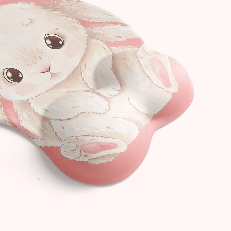 Bunny Mouse Pad & Keyboard Wrist Rest
