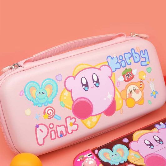 Pink Kirby Switch OLED Carrying Case