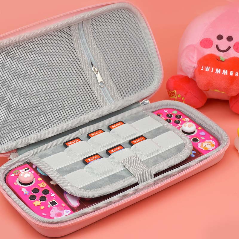 Pink Kirby Switch OLED Carrying Case