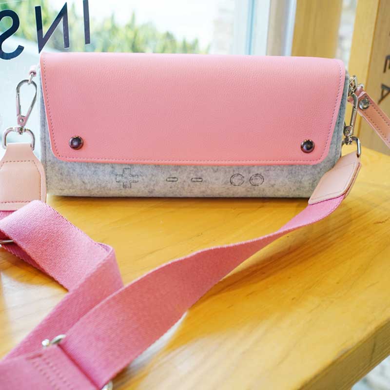 Pink Nintendo Switch Case with Accessories