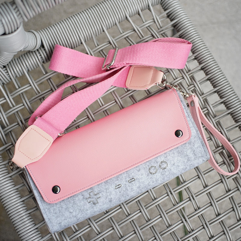 Pink Nintendo Switch Case Leather Switch OLED Carrying Case Pastel Pink Cute Switch Lite Case (2)