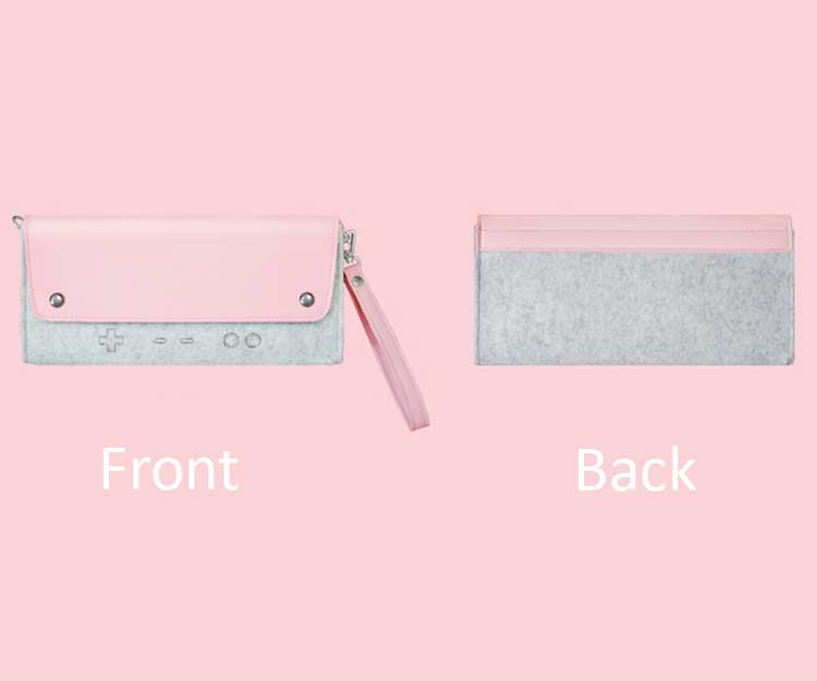 Pink Nintendo Switch Case with Accessories