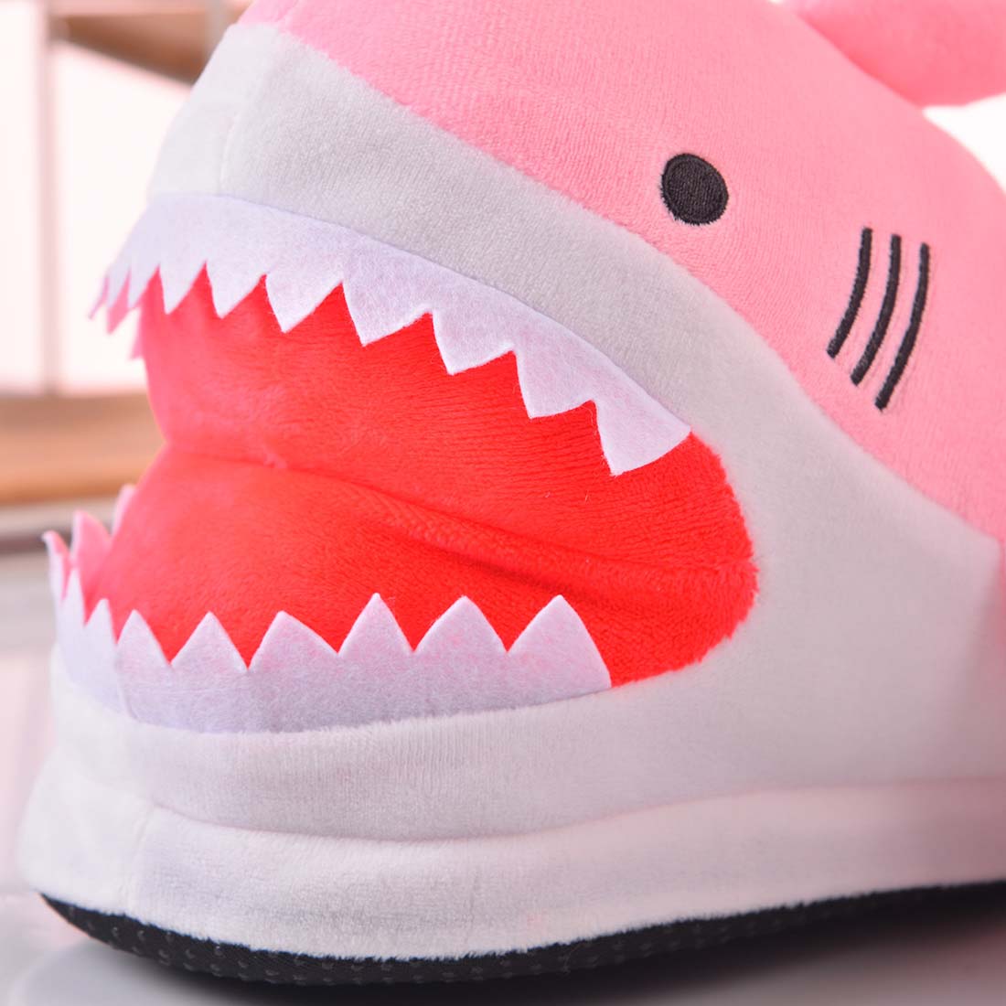 Shark Plush Slippers: Cute and Comfy!