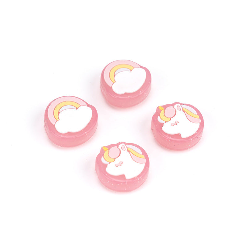 Pink Unicorn Switch OLED Thumb Grips