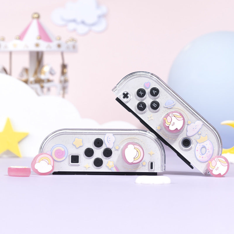 Pink Unicorn Switch OLED Thumb Grips