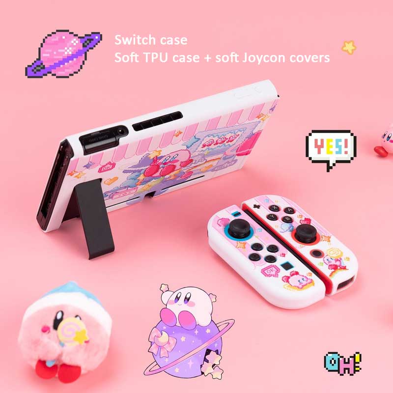 Kawaii Kirby Switch OLED Case