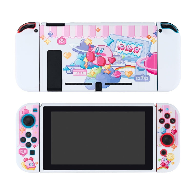 Pixelated Kirby Switch OLED Cover Kawaii Kirby Switch Cases (6)
