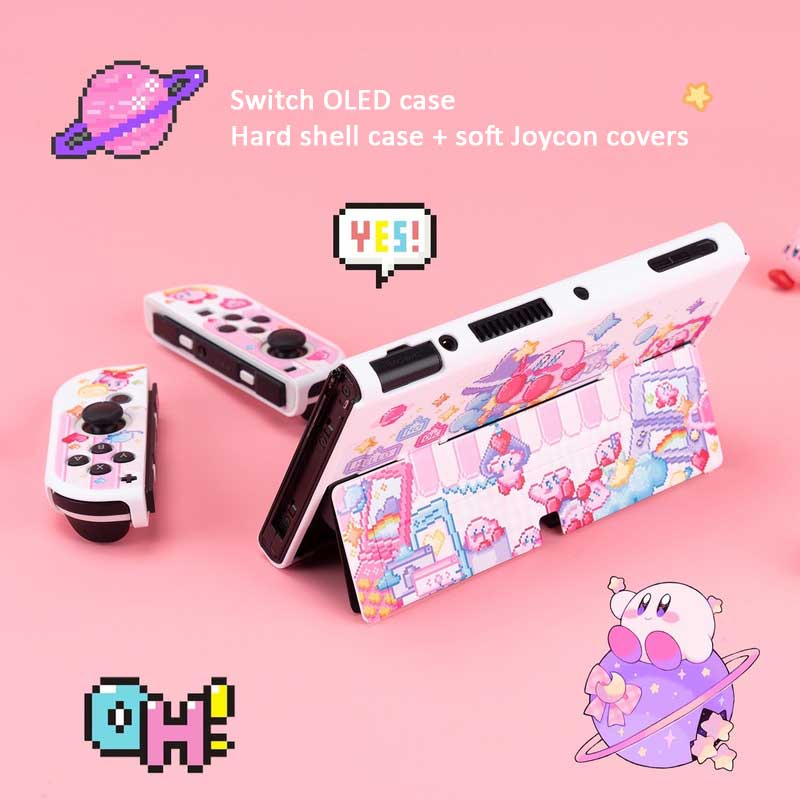 Kawaii Kirby Switch OLED Case