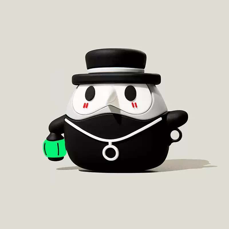 Plague Doctor AirPods Cases Black Owl AirPods Pro 2 Cover (1)