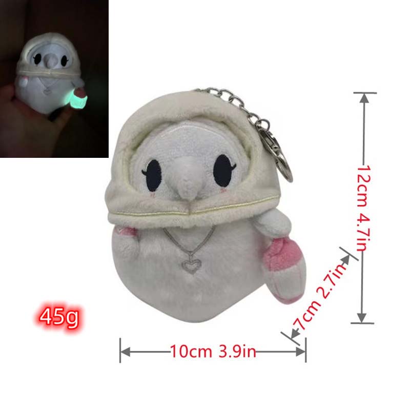 Glow in the Dark Plague Doctor Keychain