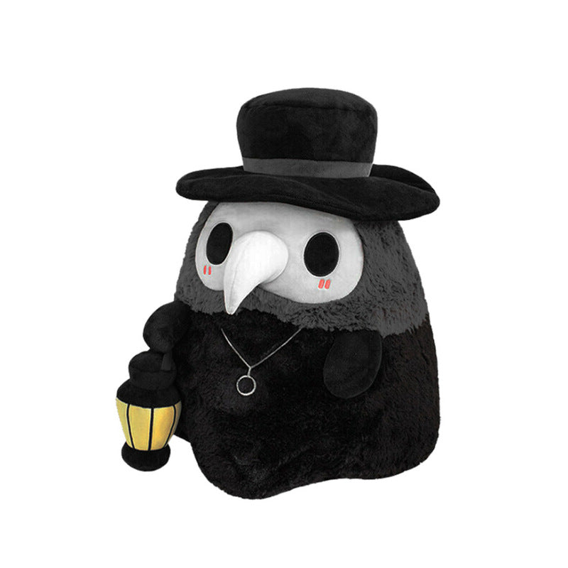 Plague Doctor Plush Toy Glow in the Dark Bird Stuffed Animals Steampunk Plushies (6)