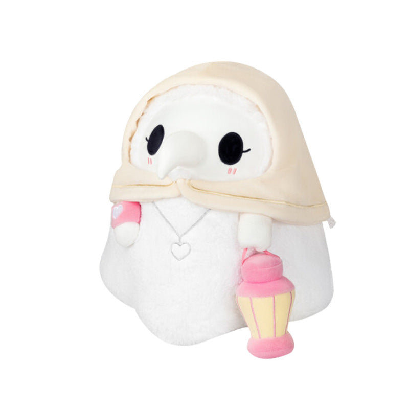 Plague Doctor Plush Toy Glow in the Dark Bird Stuffed Animals Steampunk Plushies (7)