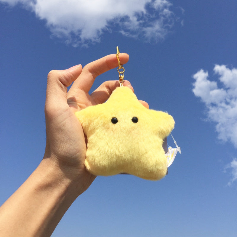 Plush Star Keychain Cute Plushie Toy Pendant Yellow Star Ornaments (2)