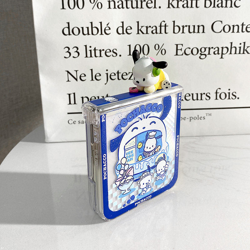 Pochacco Samsung Flip 4 Phone Case Kawaii Galaxy Flip 3 Cases (5)