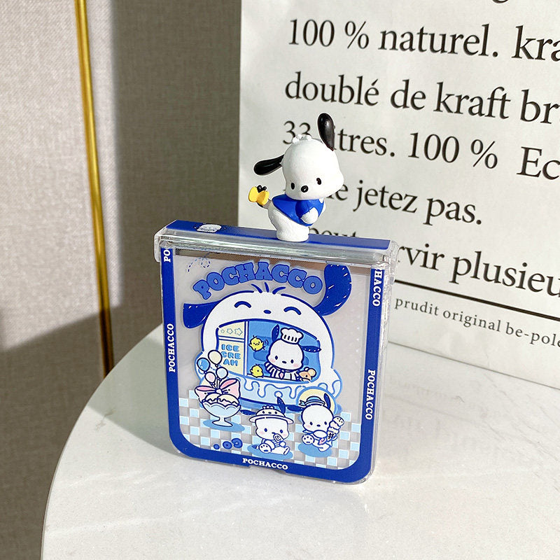 Pochacco Samsung Flip 4 Phone Case Kawaii Galaxy Flip 3 Cases (6)