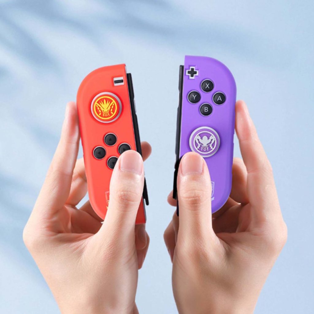 Scarlet and Violet Joystick Caps for Nintendo Switch