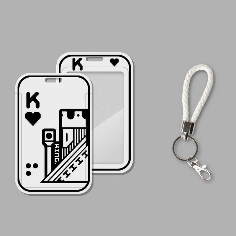 Poker Badge Holders Playing Card Student ID Holder Couple Matching Gifts (3)