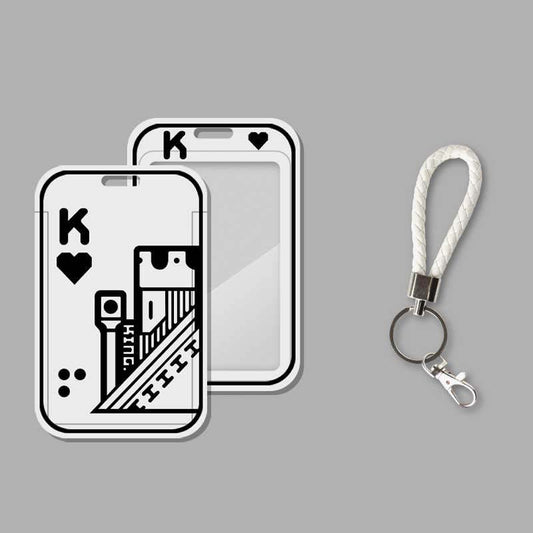 Poker Badge Holders Playing Card Student ID Holder Couple Matching Gifts (3)
