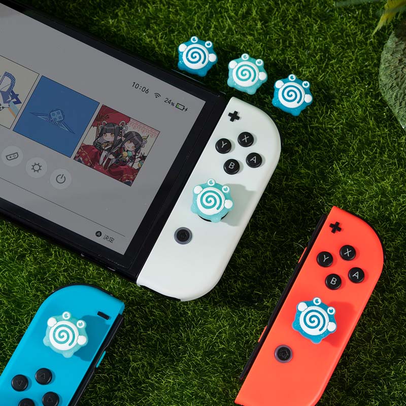Anime-themed Switch joystick caps for gamers