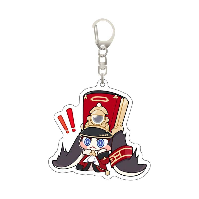 Pom-Pom Keychains Honkai Star Rail Acrylic Charm Cute PomPom Merch (1)